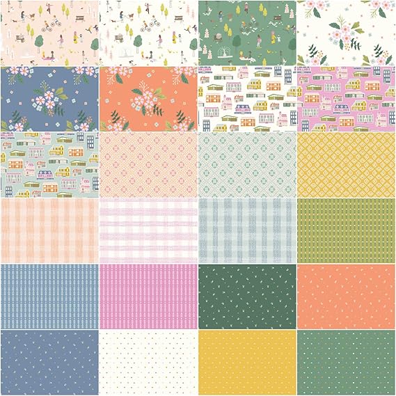 Community 2.5" Rolie Polie | Citrus & Mint for Riley Blake Designs