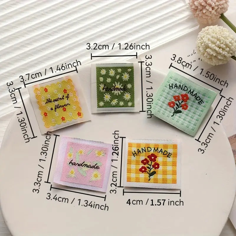 10pcs Assorted Square Sew-In Sewing Labels