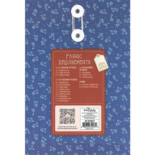 Mercantile Quilt Seeds Iron & Starch Quilt Pattern