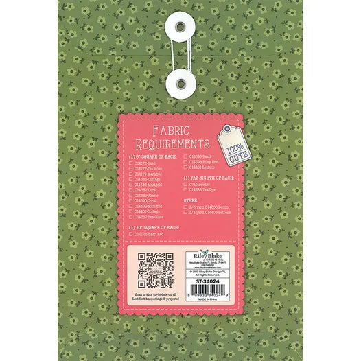 Mercantile Quilt Seeds Needle & Thread Quilt Pattern