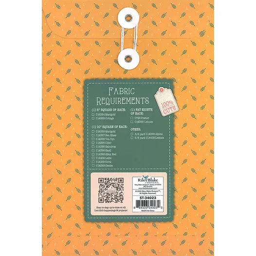 Mercantile Quilt Seeds Scissors & Buttons Quilt Pattern