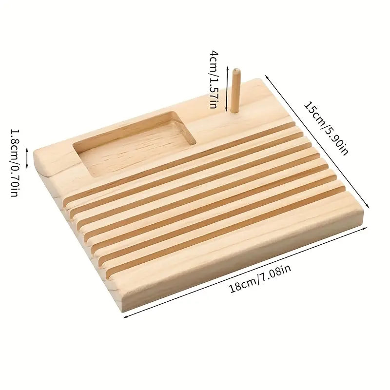 Small Wooden Sewing and Quilting Ruler Rack