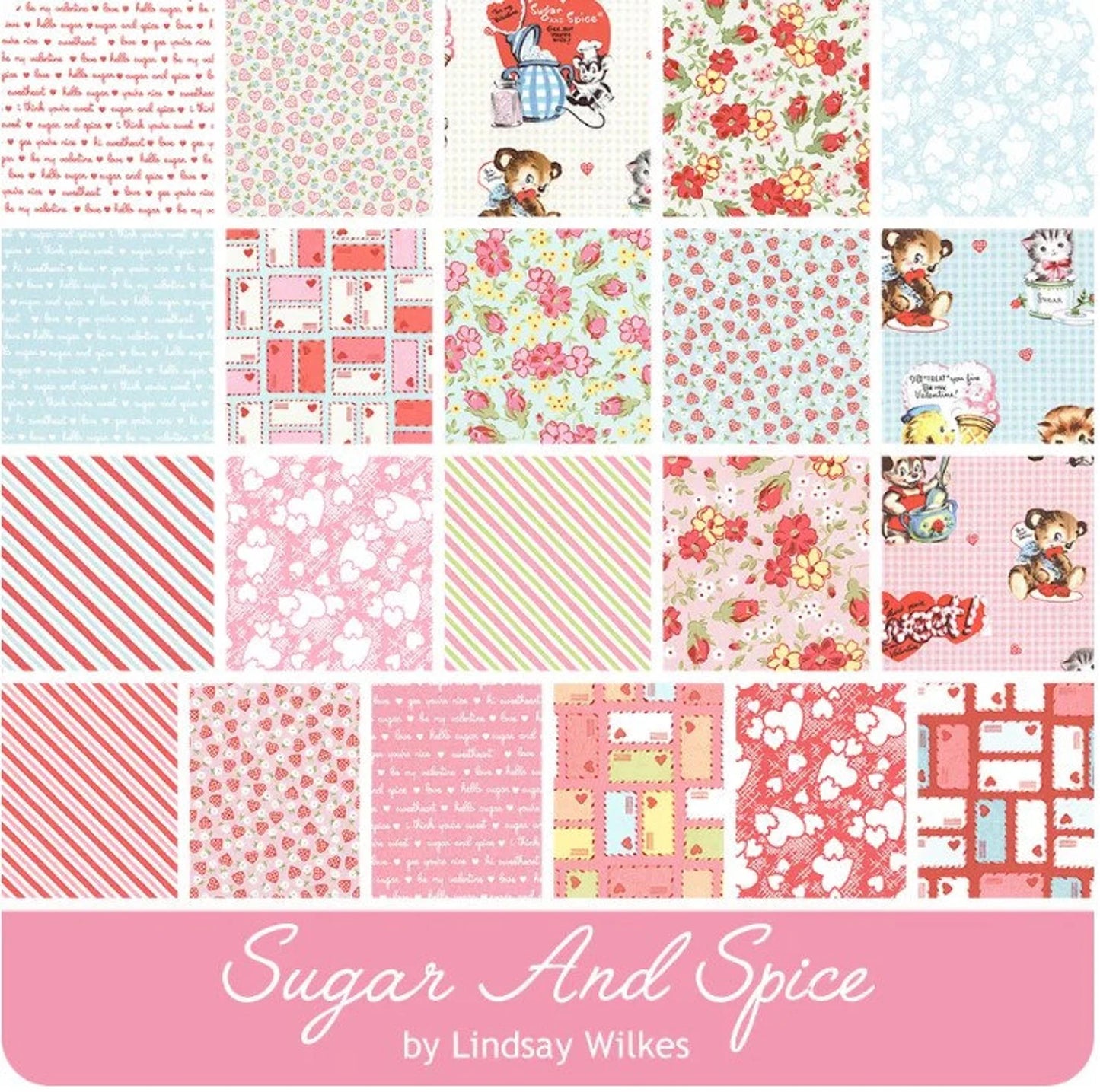 Sugar and Spice Fat Quarter Bundle | Lindsay Wilkes for Riley Blake Designs