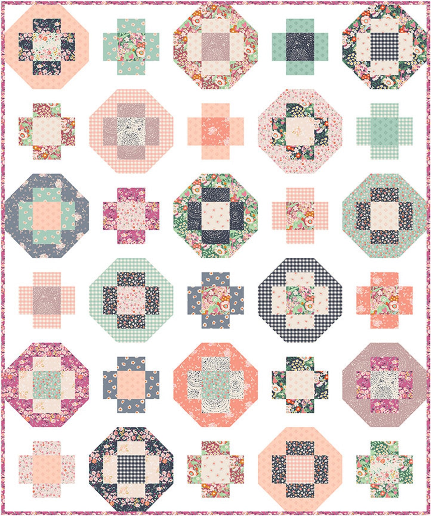 Pre-cut Across the Way Quilt Kit