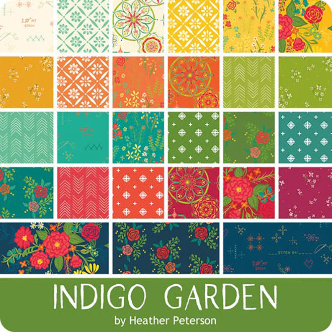 Indigo Garden 2.5" Rolie Polie | Heather Peterson for Riley Blake Designs