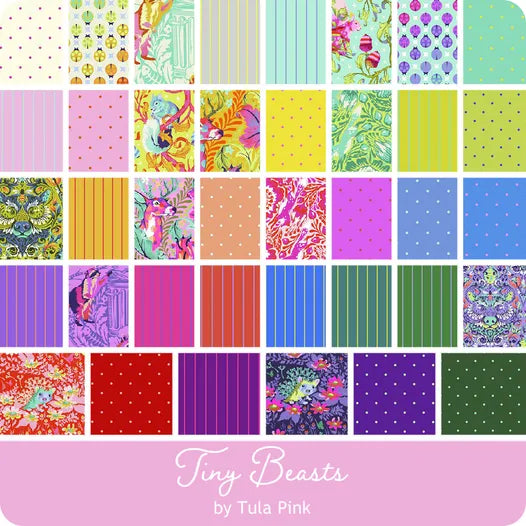 Tiny Beasts Charm Pack | Tula Pink for Free Spirit Fabrics