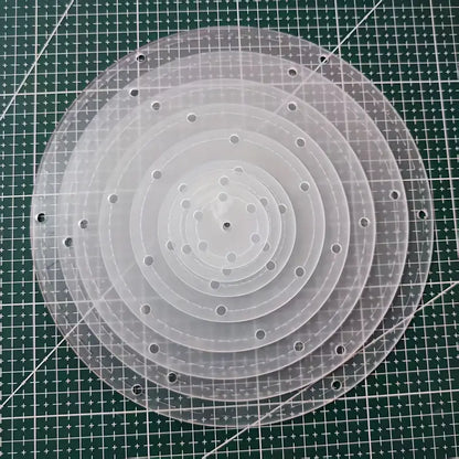 Transparent Round Acrylic Templates Set (8 sizes)