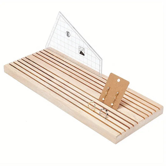 Large Wooden Sewing and Quilting Ruler Rack