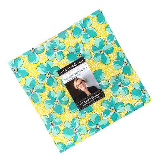 Flowers for Freya Layer Cake 10" Squares Fabric by Linzee Kull McCray