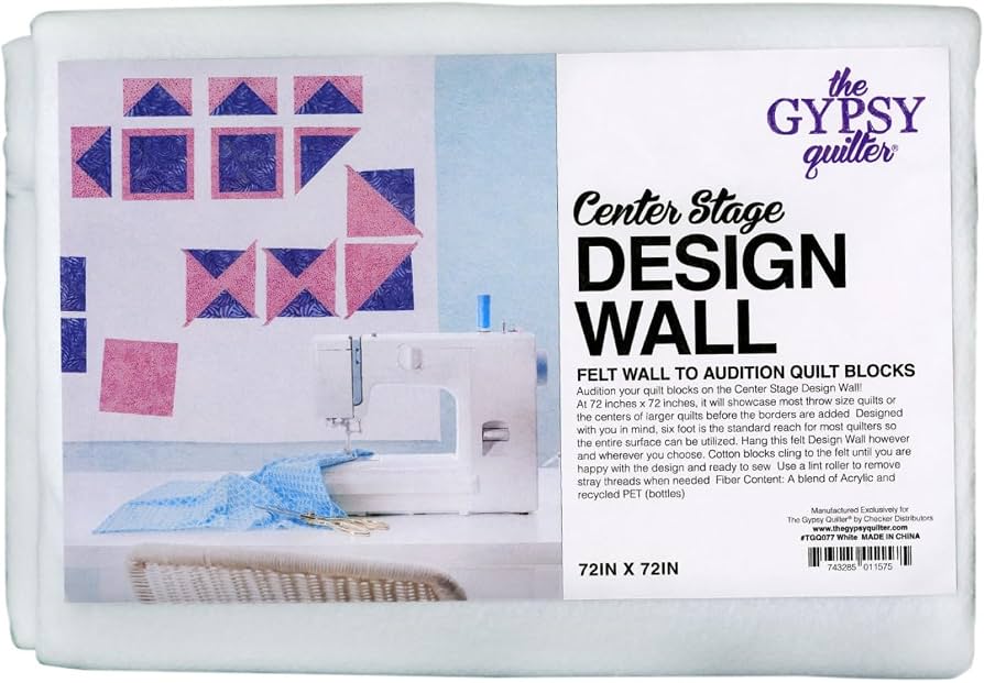 The Gypsy Quilter Center Stage Design Wall – 72" × 72"