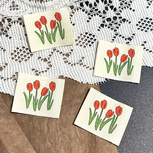 Sew-In Tulip Sewing Label