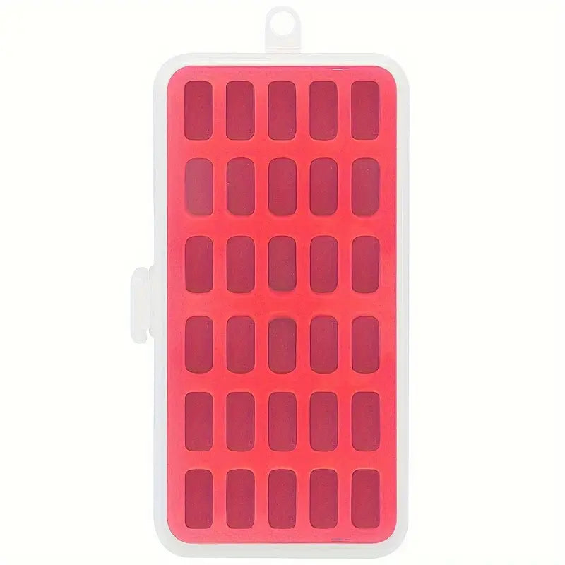 30-Slot Plastic Bobbin Organizer Box with Memory Foam