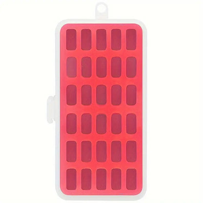 30-Slot Plastic Bobbin Organizer Box with Memory Foam