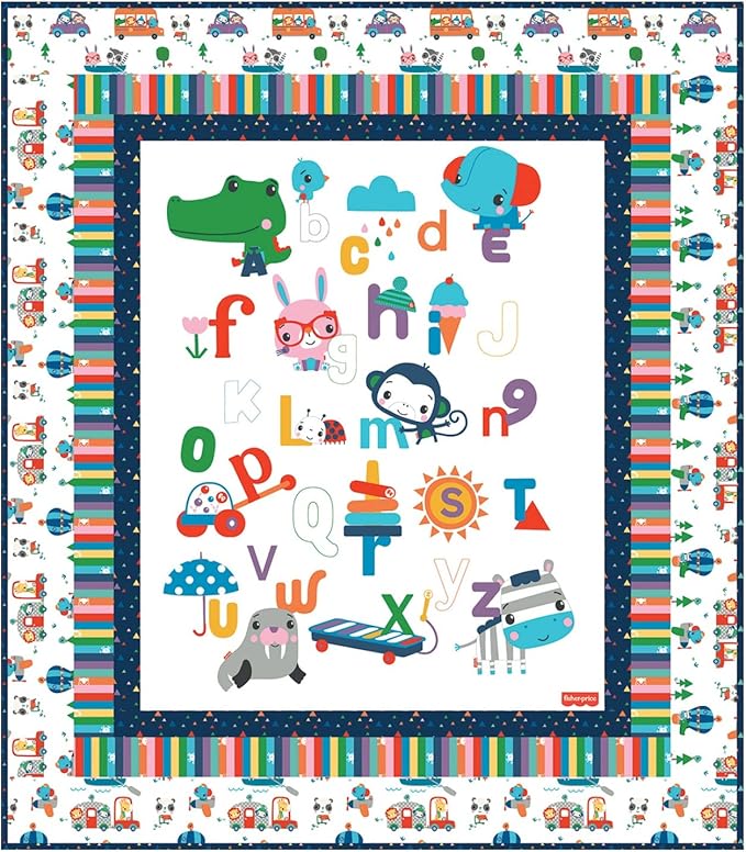 Let's Play Panel Quilt Kit (with backing)
