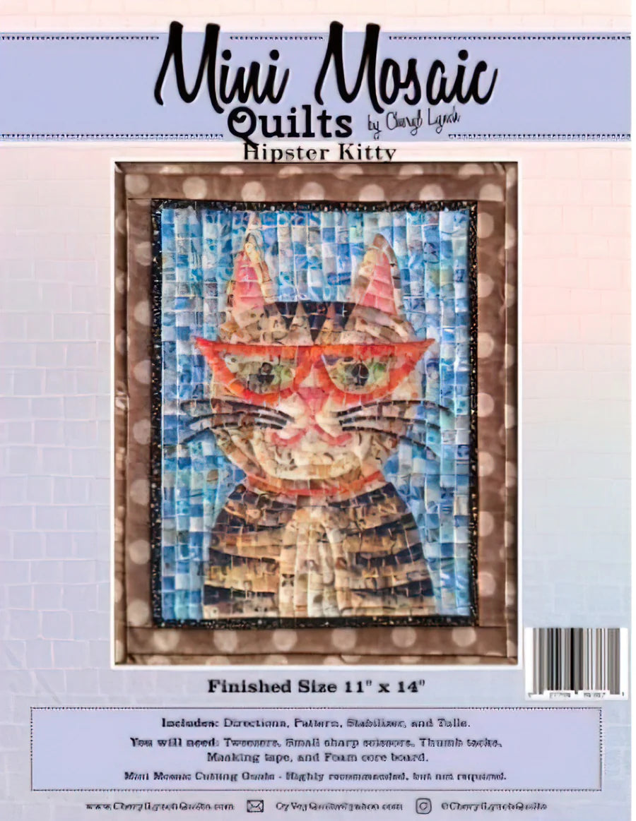 Mini Mosaic - Hipster Kitty Quilt Kit