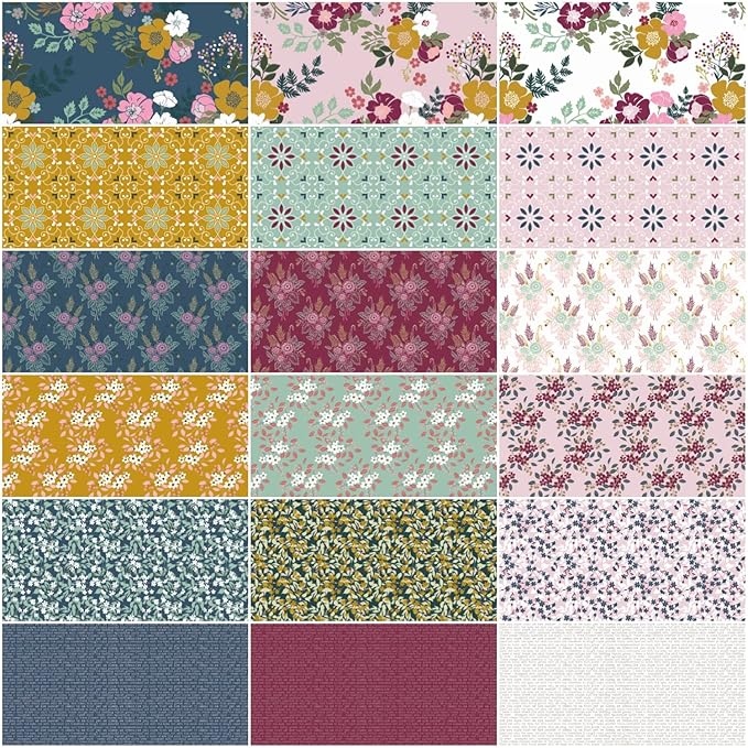 Whimsical Romance 2.5" Rolie Polie | Keera Job for Riley Blake Designs