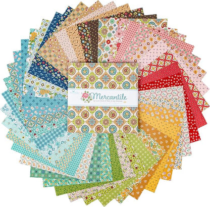 Mercantile  Layer Cake 10" Squares Fabric by Lori Holt