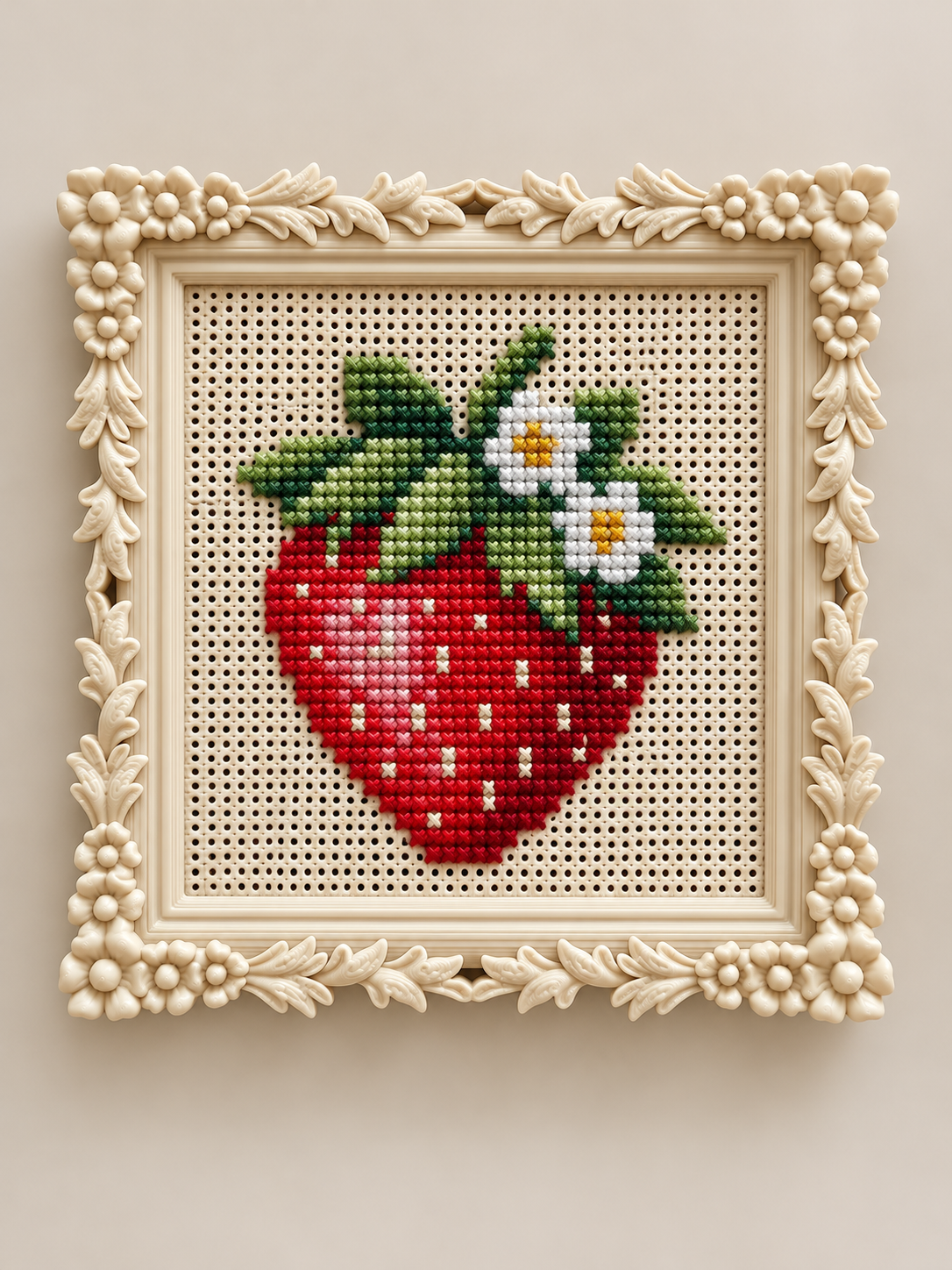 3D printed Large Floral Cross stitch & Embroidery frame