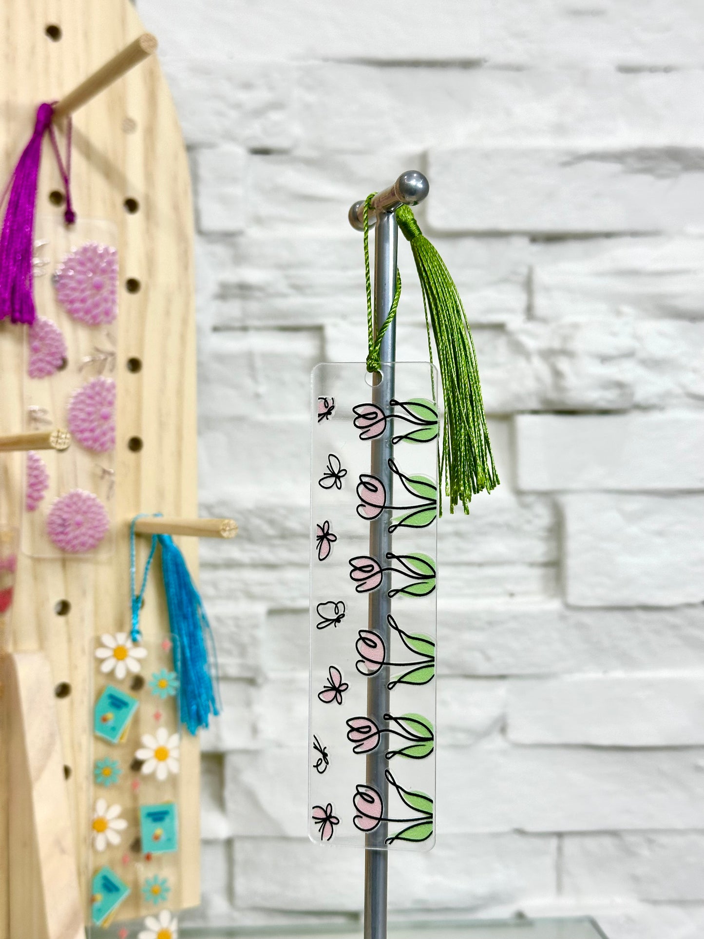 Acrylic Bookmarks (Florals)