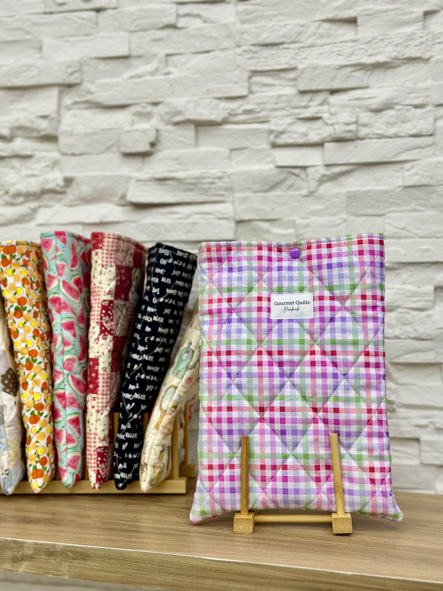 Quilted Book & Ipad sleeves (medium)