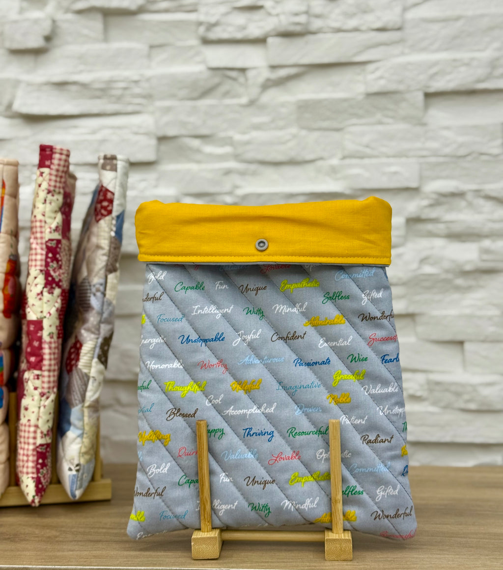 Quilted Book & Ipad sleeves (medium)