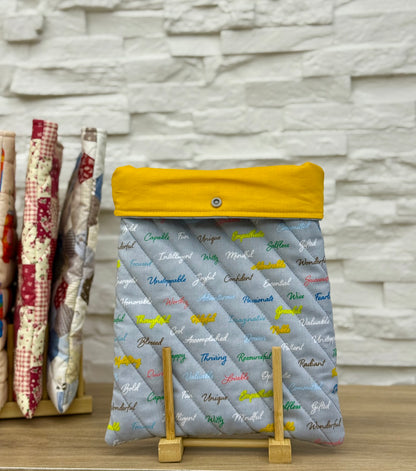 Quilted Book & Ipad sleeves (medium)