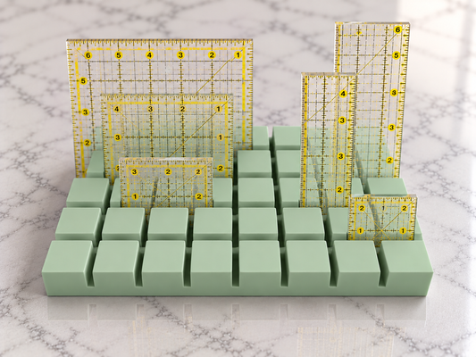 Large 3d Printed Sewing and Quilting Ruler Rack (Assorted colors)