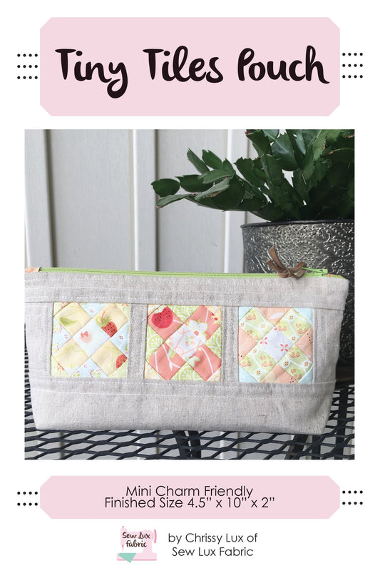 Tiny Tiles Pouch Pattern - PAPER