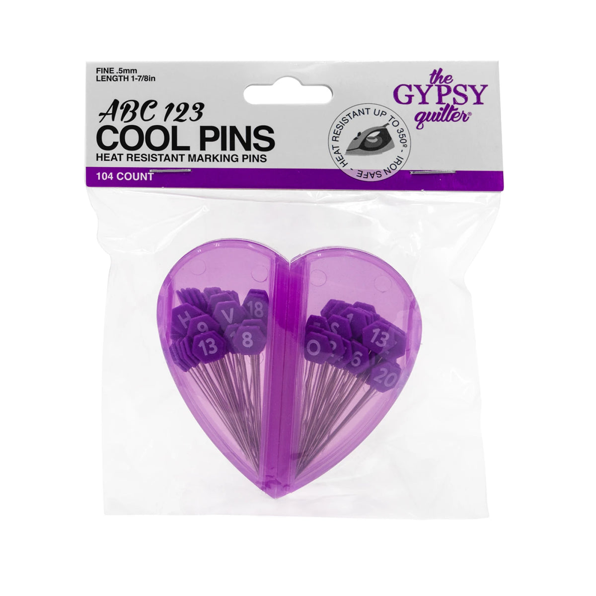 The Gypsy Quilter ABC 123 Cool Pins