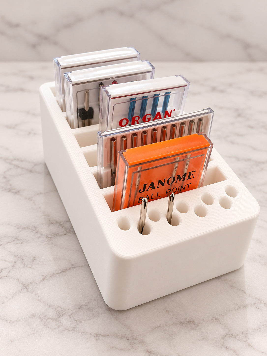 3D Printed Sewing Machine Needle Storage – Wide Version