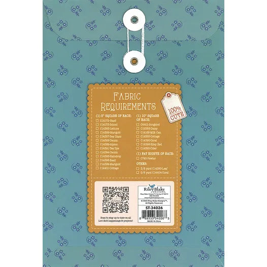 Mercantile Quilt Seeds Pins & Pincushions Quilt Pattern