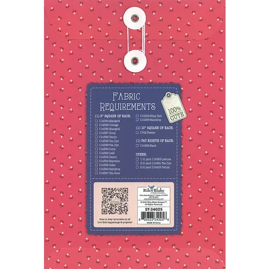 Mercantile Quilt Seeds Sewing Machine Quilt Pattern
