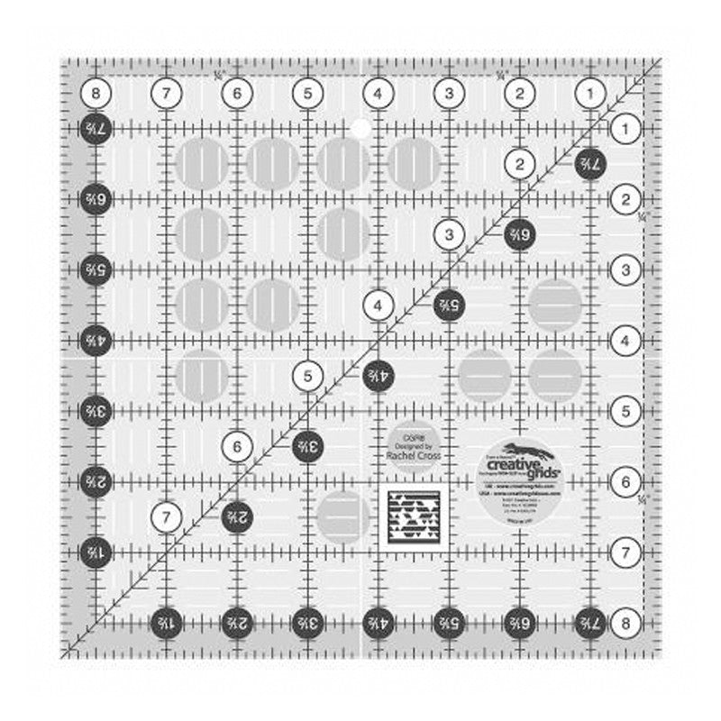 Creative Grid 8.5" Square Quilting Ruler