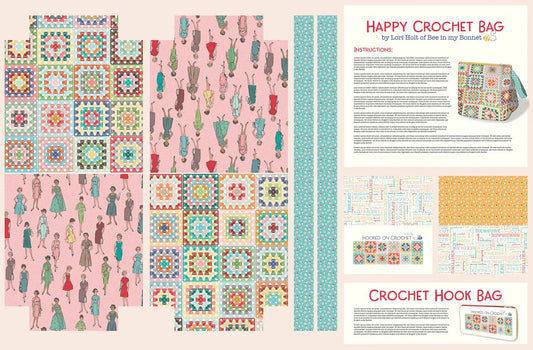 Happy Crochet Bags Home Decor Panel