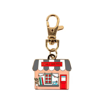 Quilt Shoppe Main Street Enamel Charm