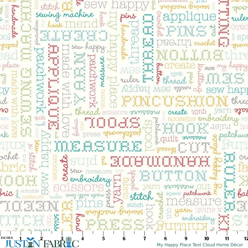 My Happy Place – 58" Wide Home Decor One Yard Bundle by Lori Holt